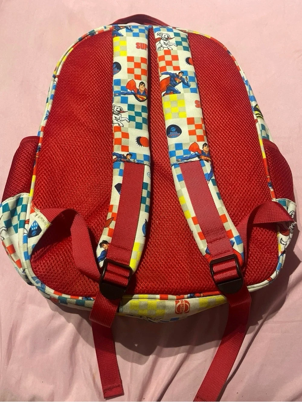 Superman Kids Backpack and Lunch Bag Set - Red, Blue, Yellow